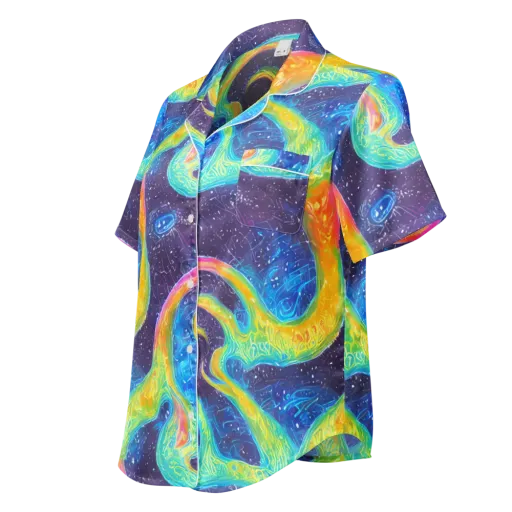Oceanic Voltage on a Women's Short Sleeve Pajama Top