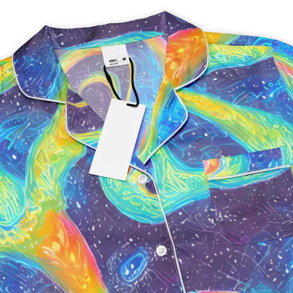 Oceanic Voltage on Women's Short Sleeve Pajama Top — Product details