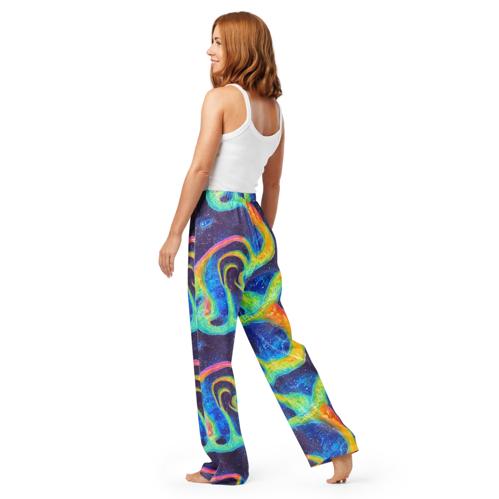 Oceanic Voltage on Women's Pajama Pants — Back