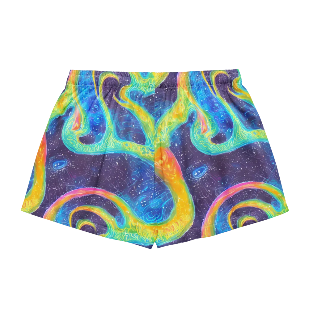 Oceanic Voltage on Women's Pajama Shorts — Back