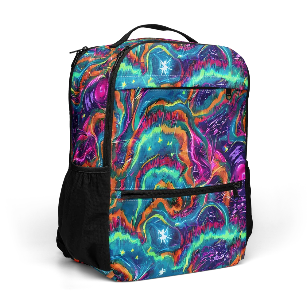 Dreamwave Bloom on Utility Backpack — Right Front
