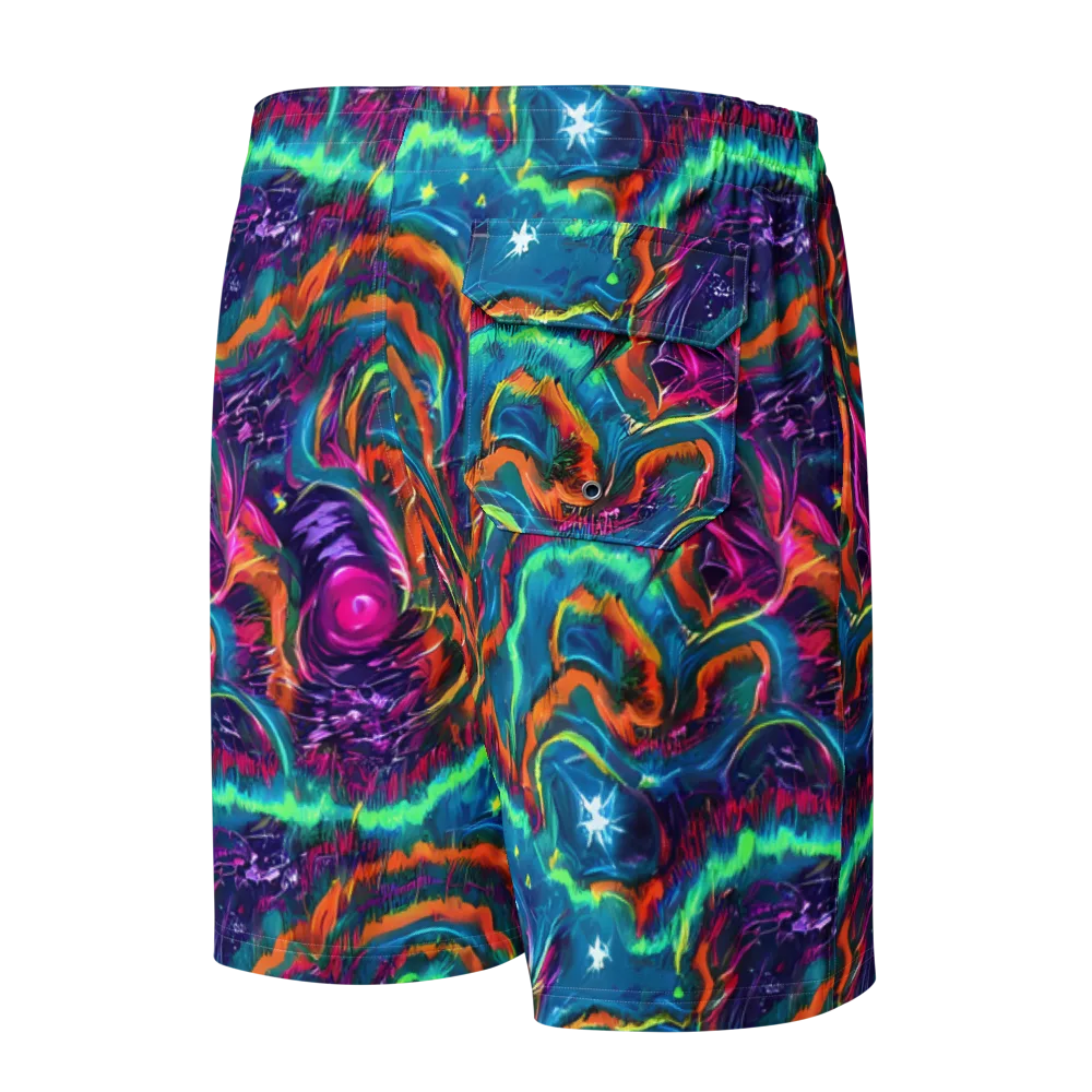 Dreamwave Bloom on Men's Board Shorts — Back