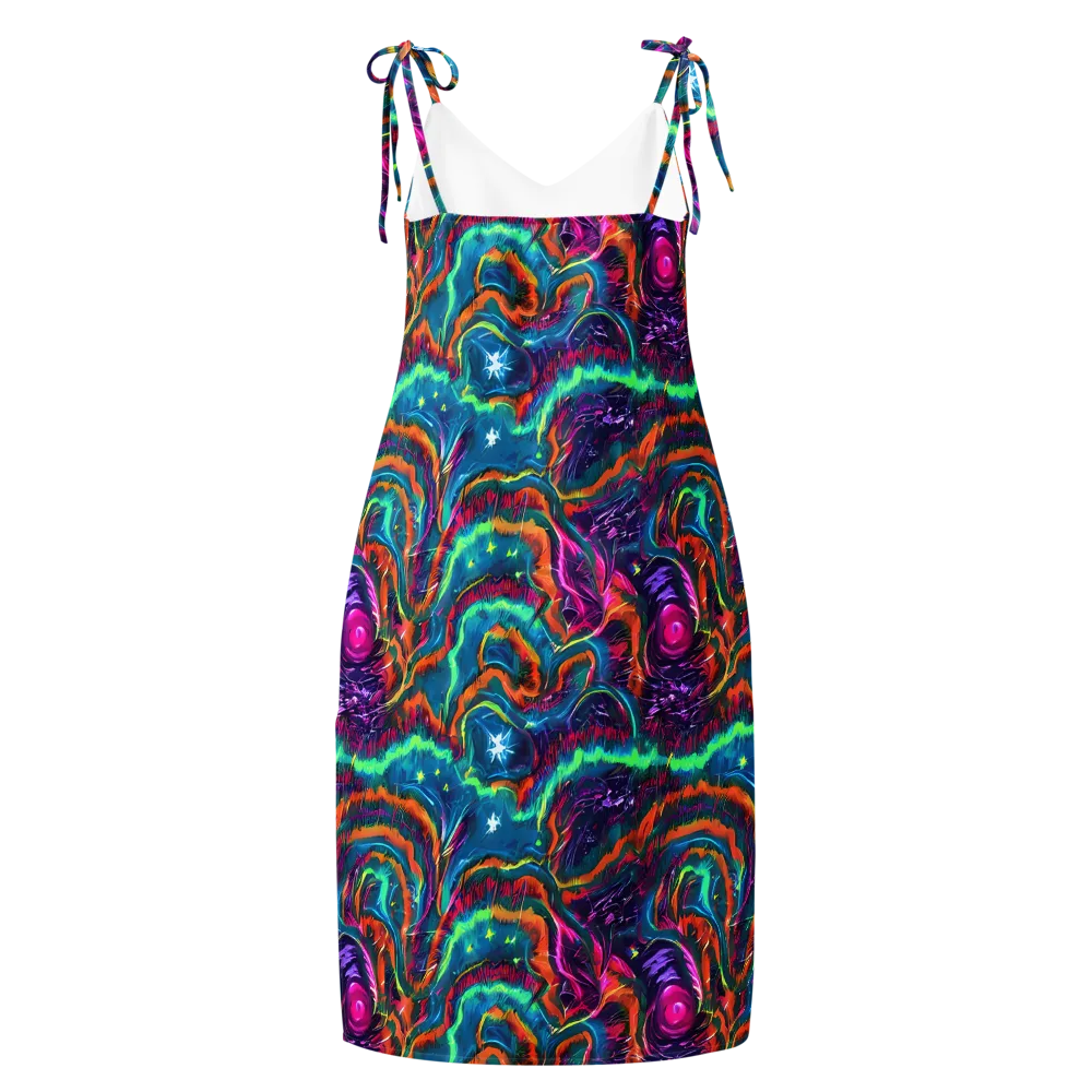 Dreamwave Bloom on Slip Dress — Back