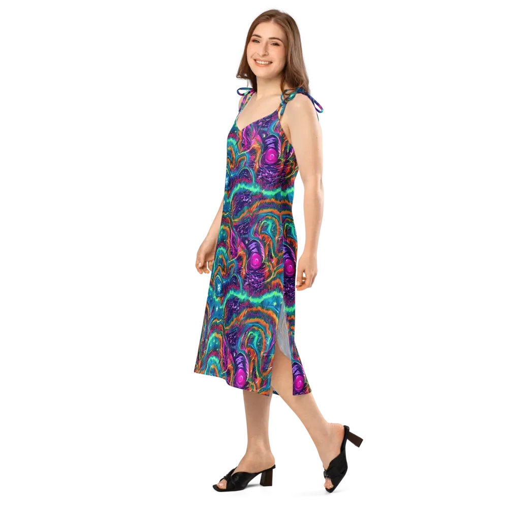 Dreamwave Bloom on Slip Dress — Left Front