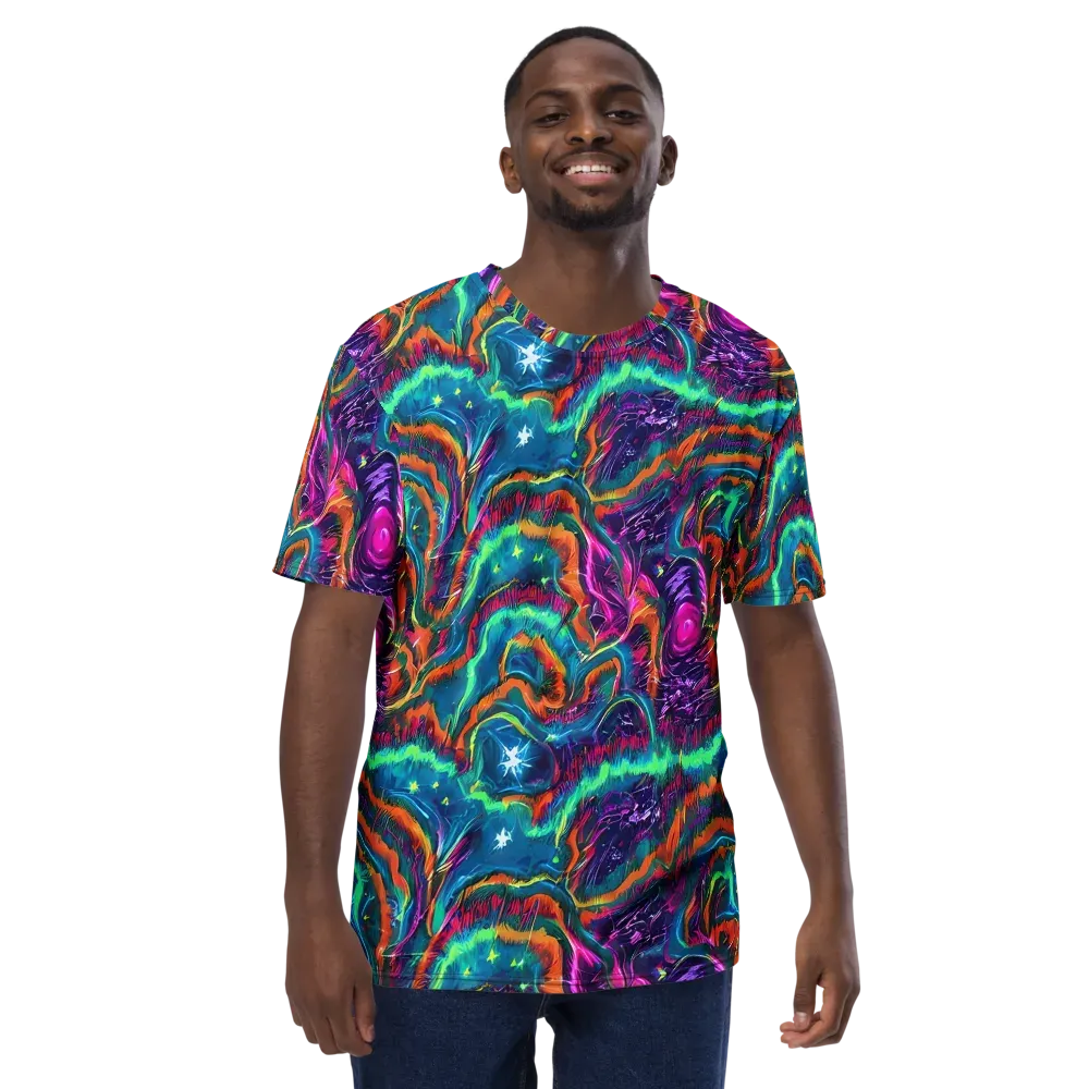 Dreamwave Bloom on Men's Crew Neck T-Shirt — Front