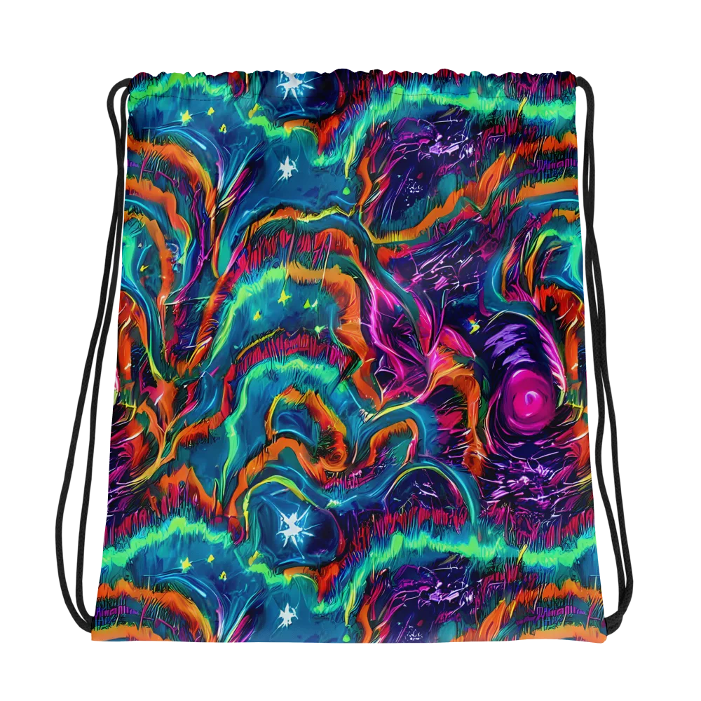 Dreamwave Bloom on Drawstring Bag — Photo