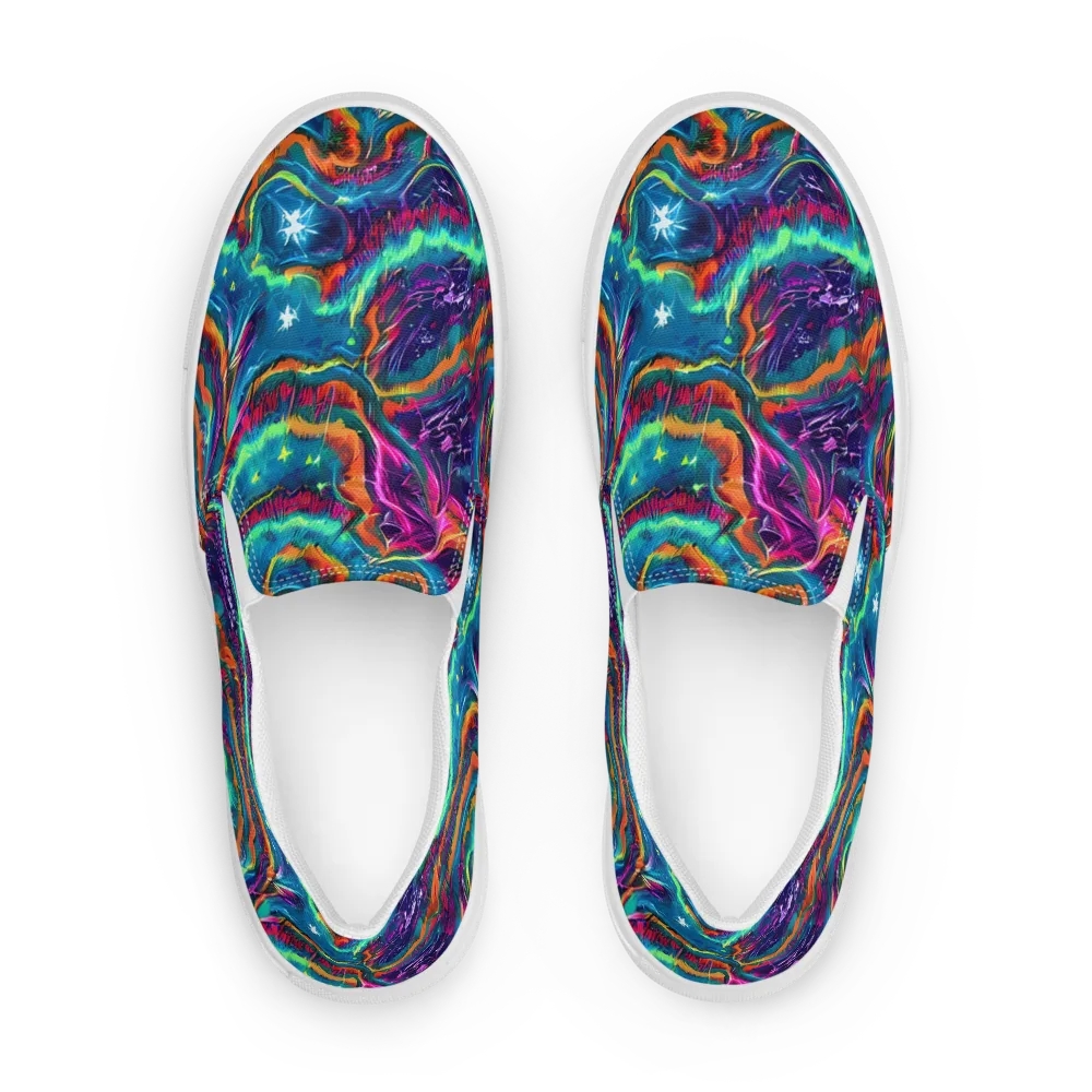 Dreamwave Bloom on Women's Slip-On Canvas Shoes — Front