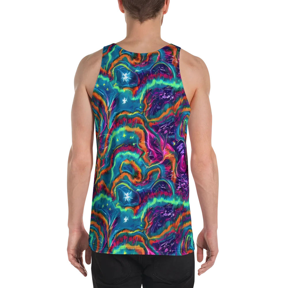Dreamwave Bloom on Men's Tank Top — Back
