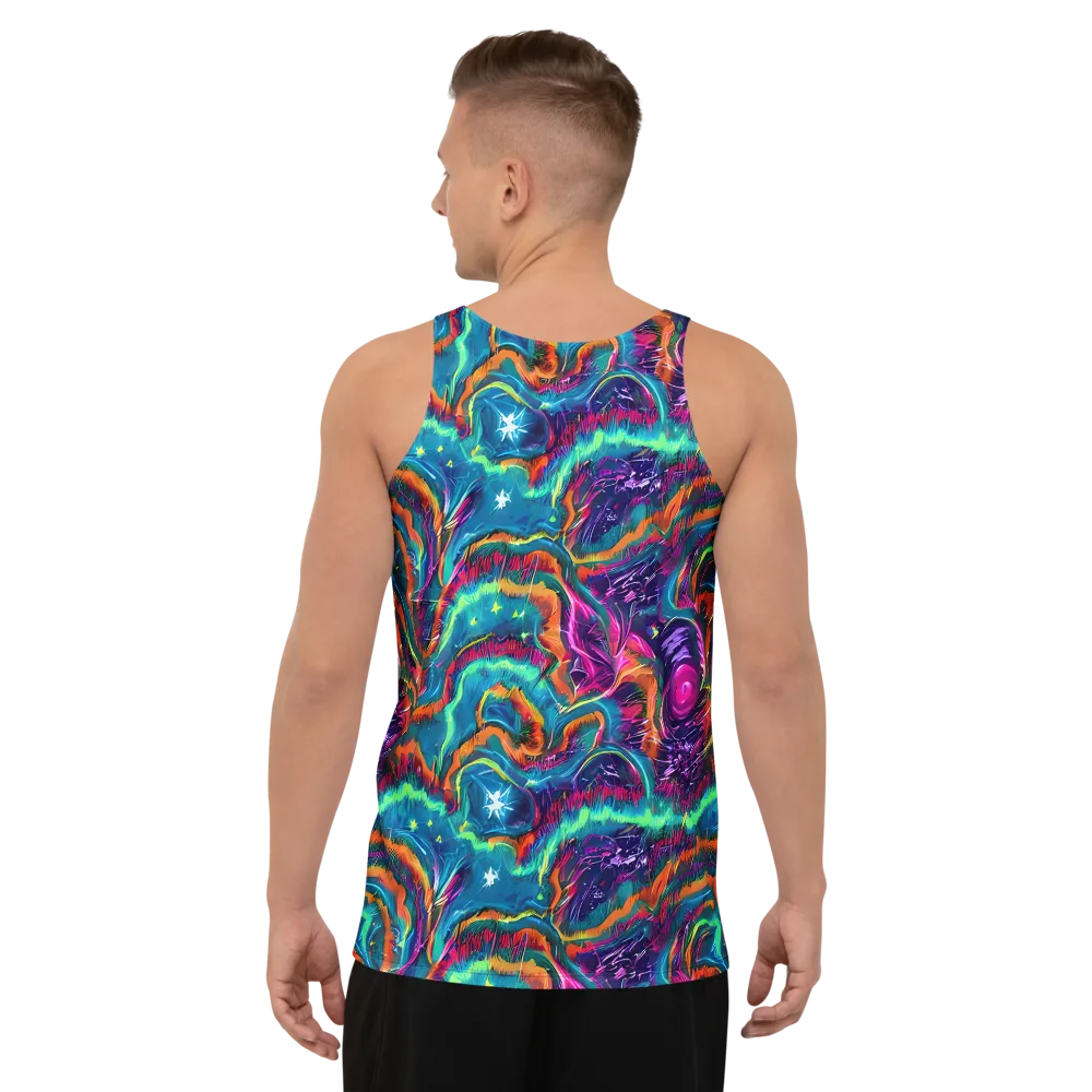 Dreamwave Bloom on Men's Tank Top — Back