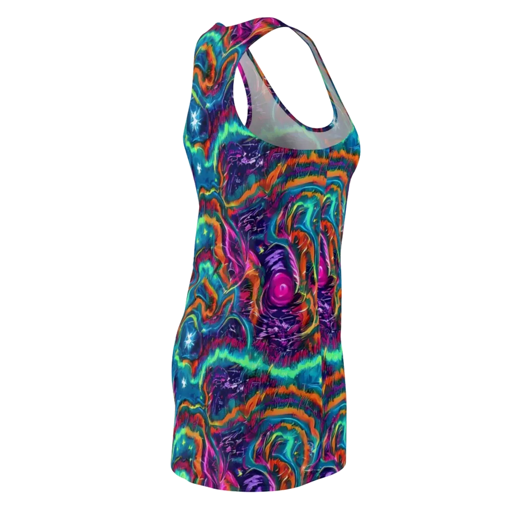 Dreamwave Bloom on Racerback Dress — Back Side