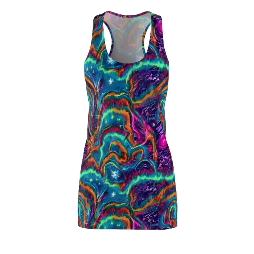 Dreamwave Bloom on a Racerback Dress