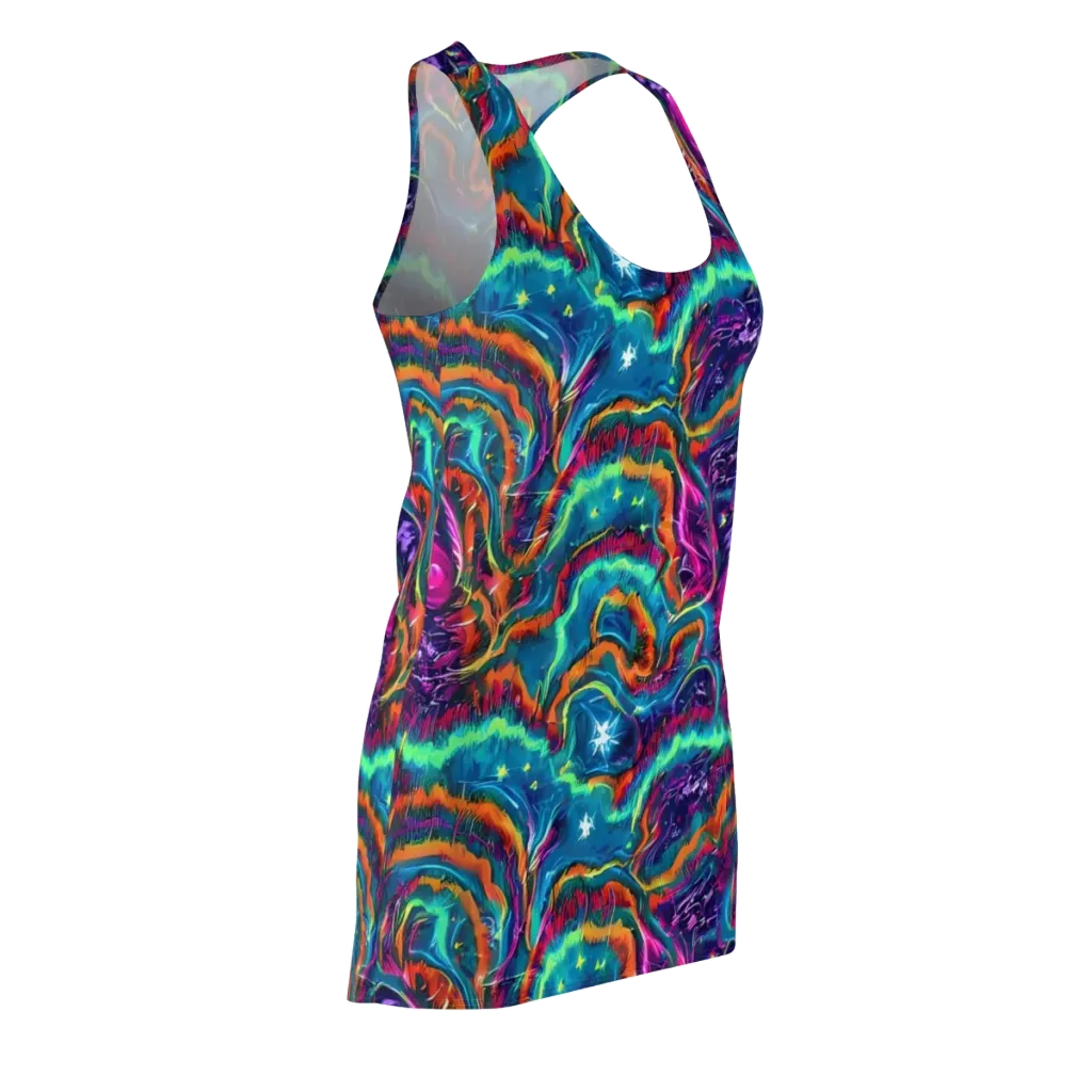 Dreamwave Bloom on Racerback Dress — Front Side