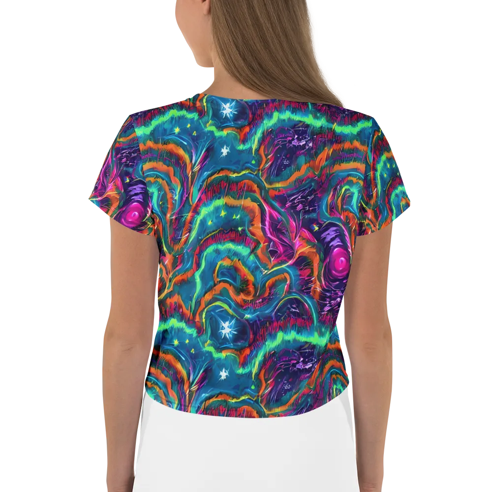 Dreamwave Bloom on Crop Tee — Back