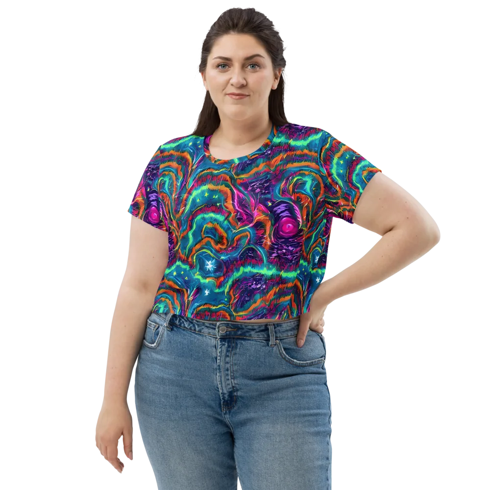 Dreamwave Bloom on Crop Tee — Front
