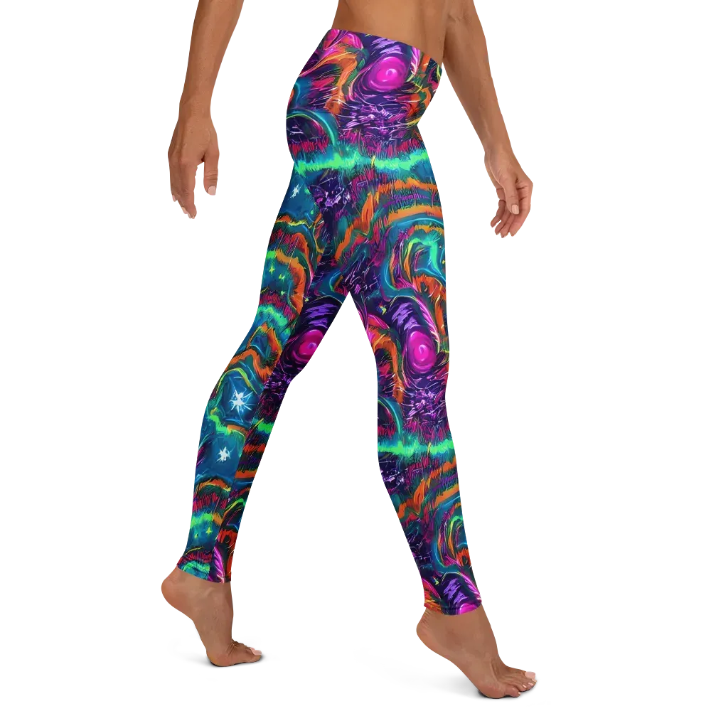 Dreamwave Bloom on Leggings — Right