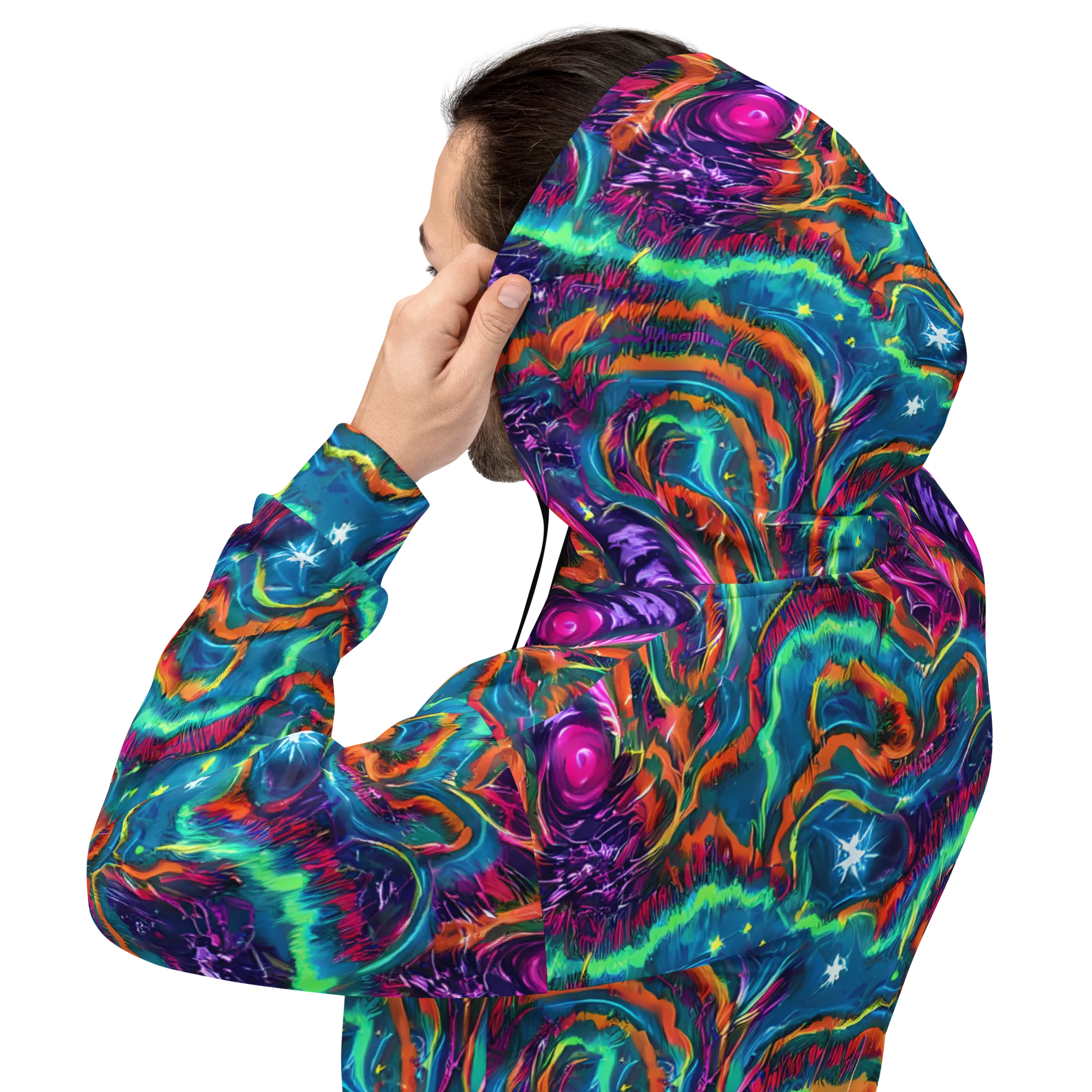 Dreamwave Bloom on Hoodie — Back