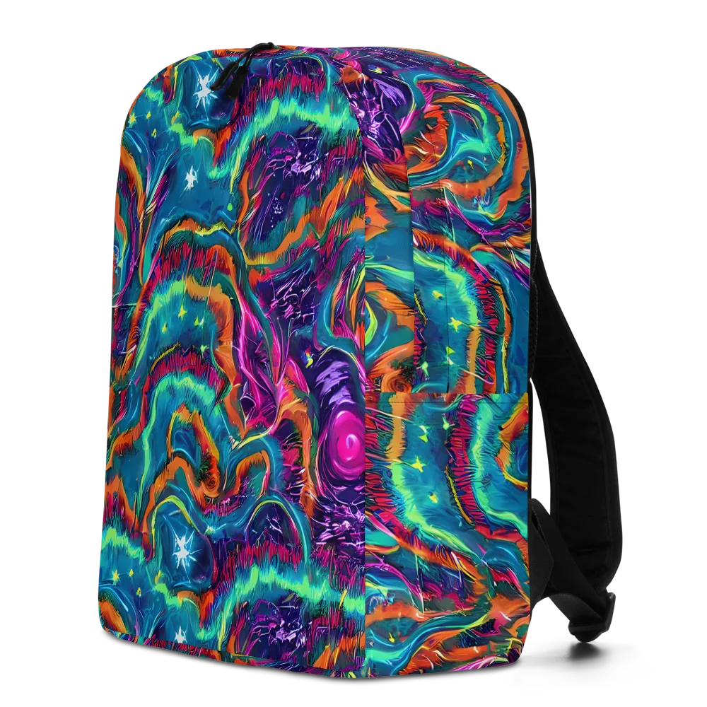 Dreamwave Bloom on Minimalist Backpack — Left