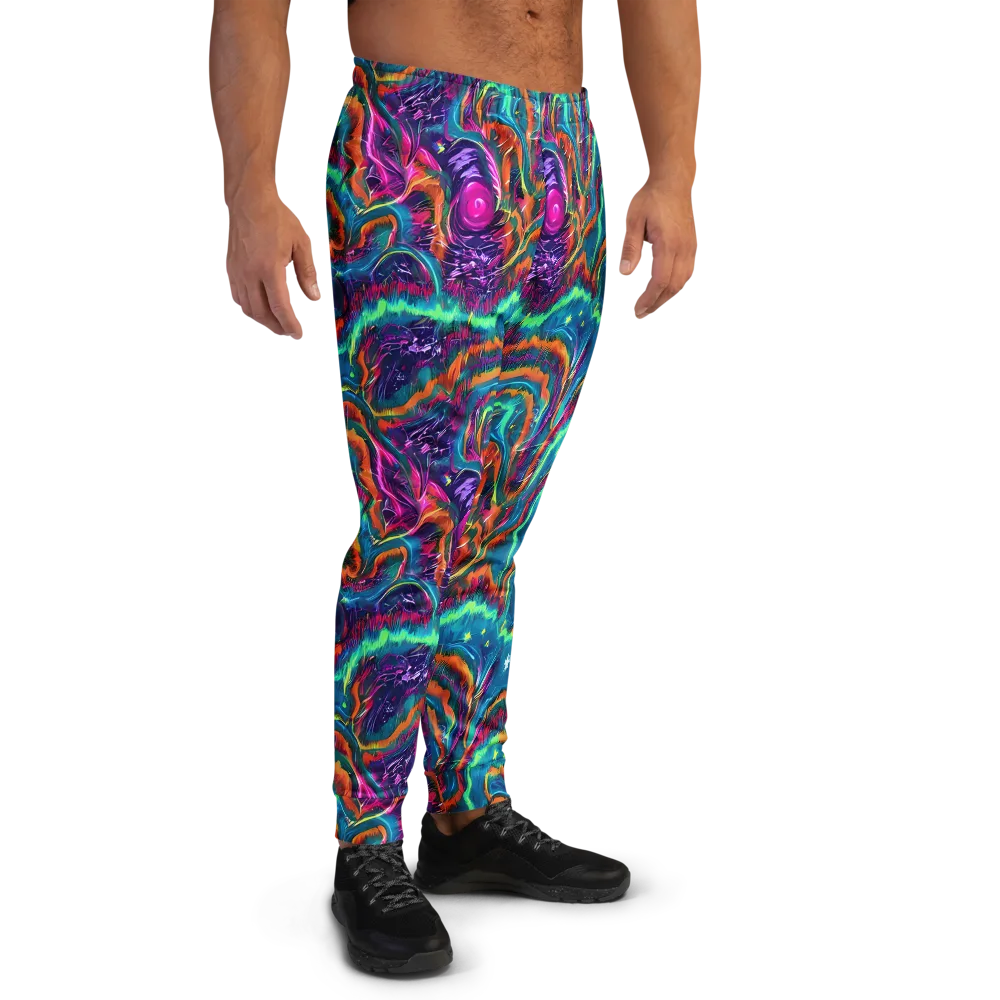 Dreamwave Bloom on Men's Joggers — Right