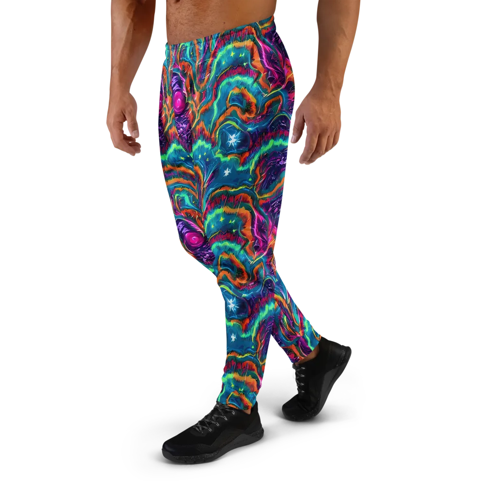 Dreamwave Bloom on Men's Joggers — Left