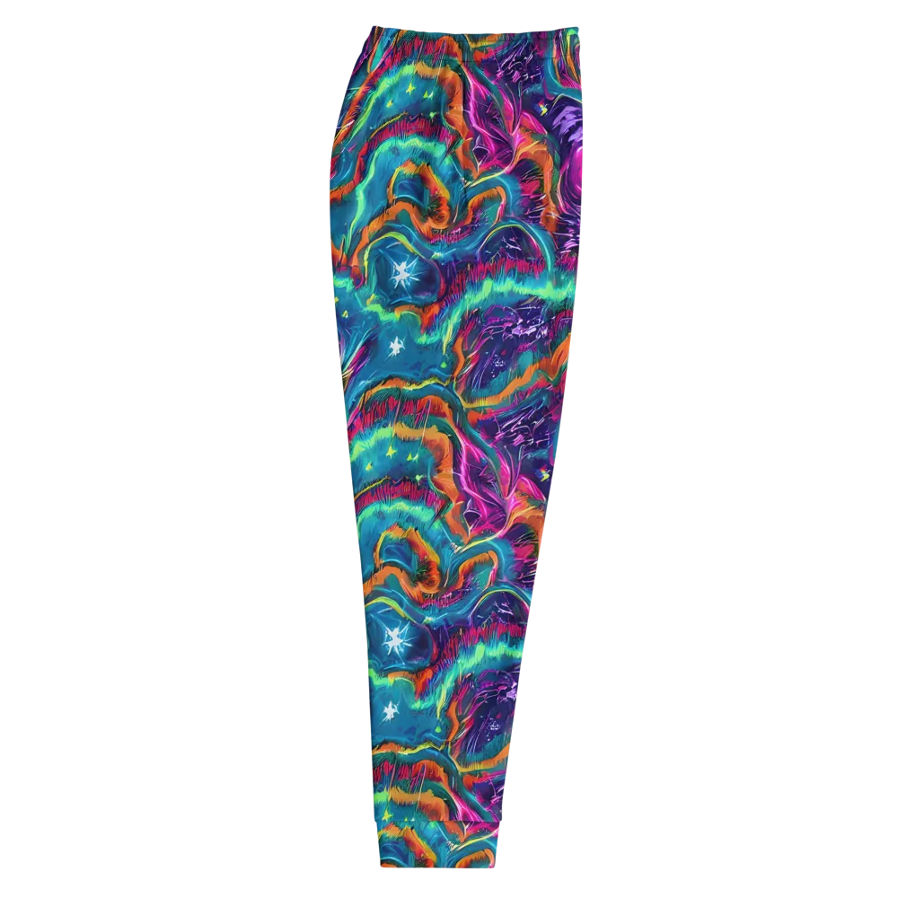 Dreamwave Bloom on Men's Joggers — Right