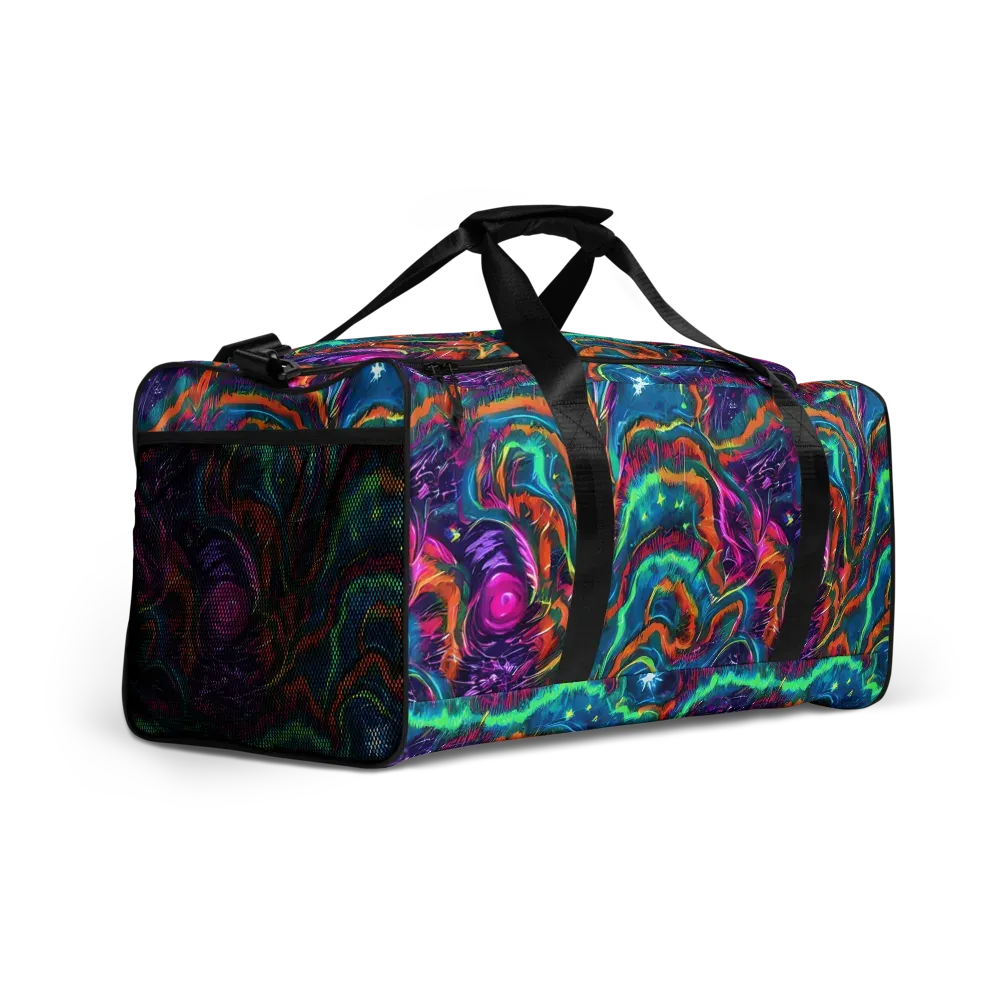 Dreamwave Bloom on Duffle Bag — Right Front