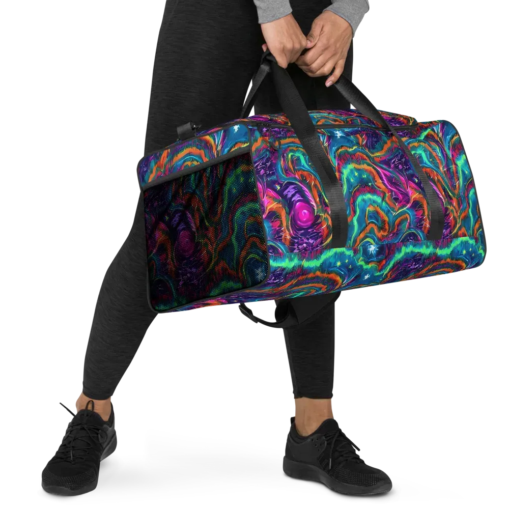 Dreamwave Bloom on Duffle Bag — Right Front