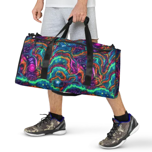 Dreamwave Bloom on a Duffle Bag
