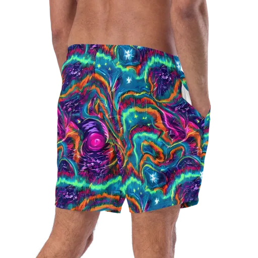 Dreamwave Bloom on a Swim Trunks