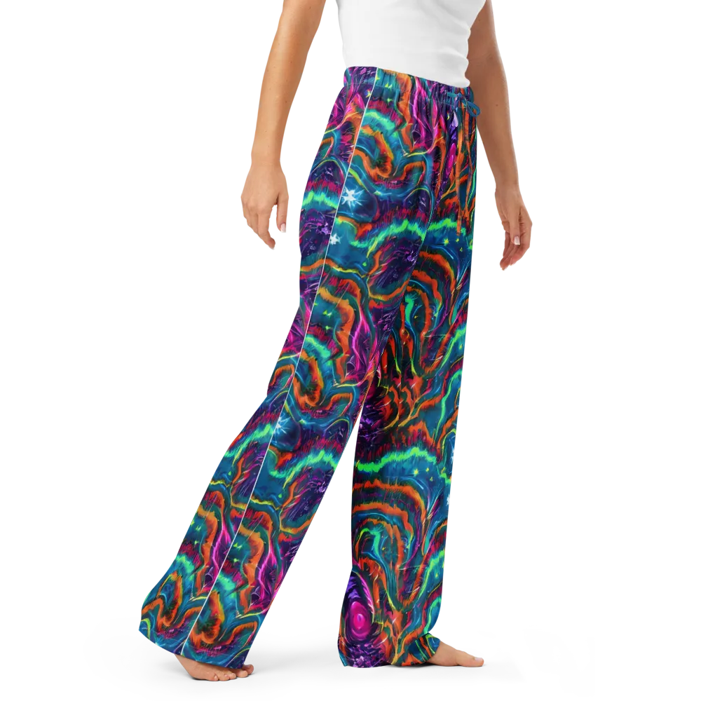 Dreamwave Bloom on Women's Pajama Pants — Right Front