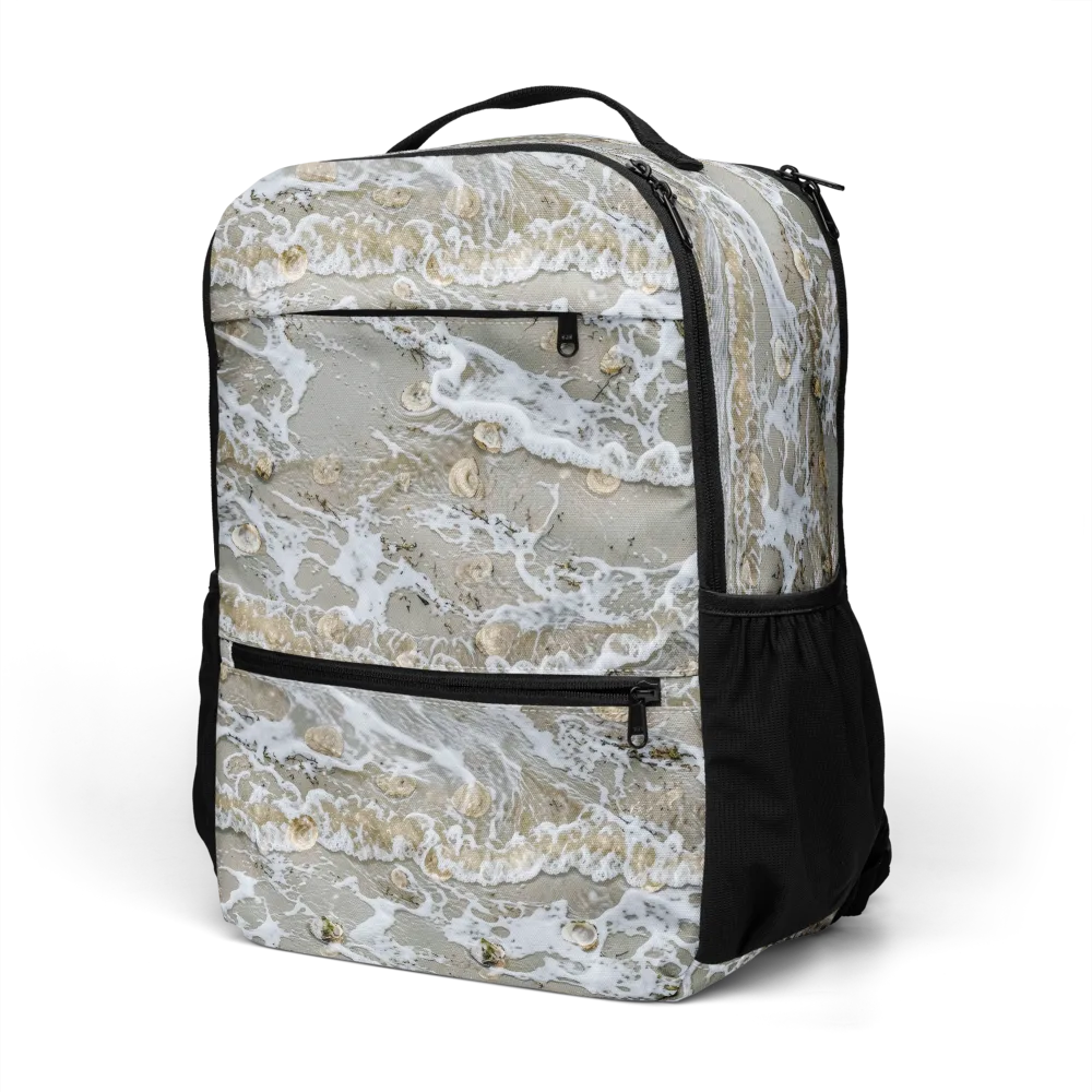 Tidal Shells on Utility Backpack — Left Front