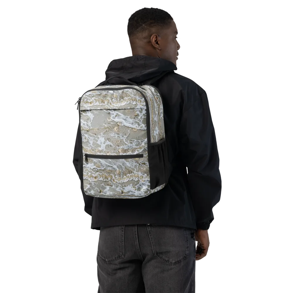 Tidal Shells on Utility Backpack — Back