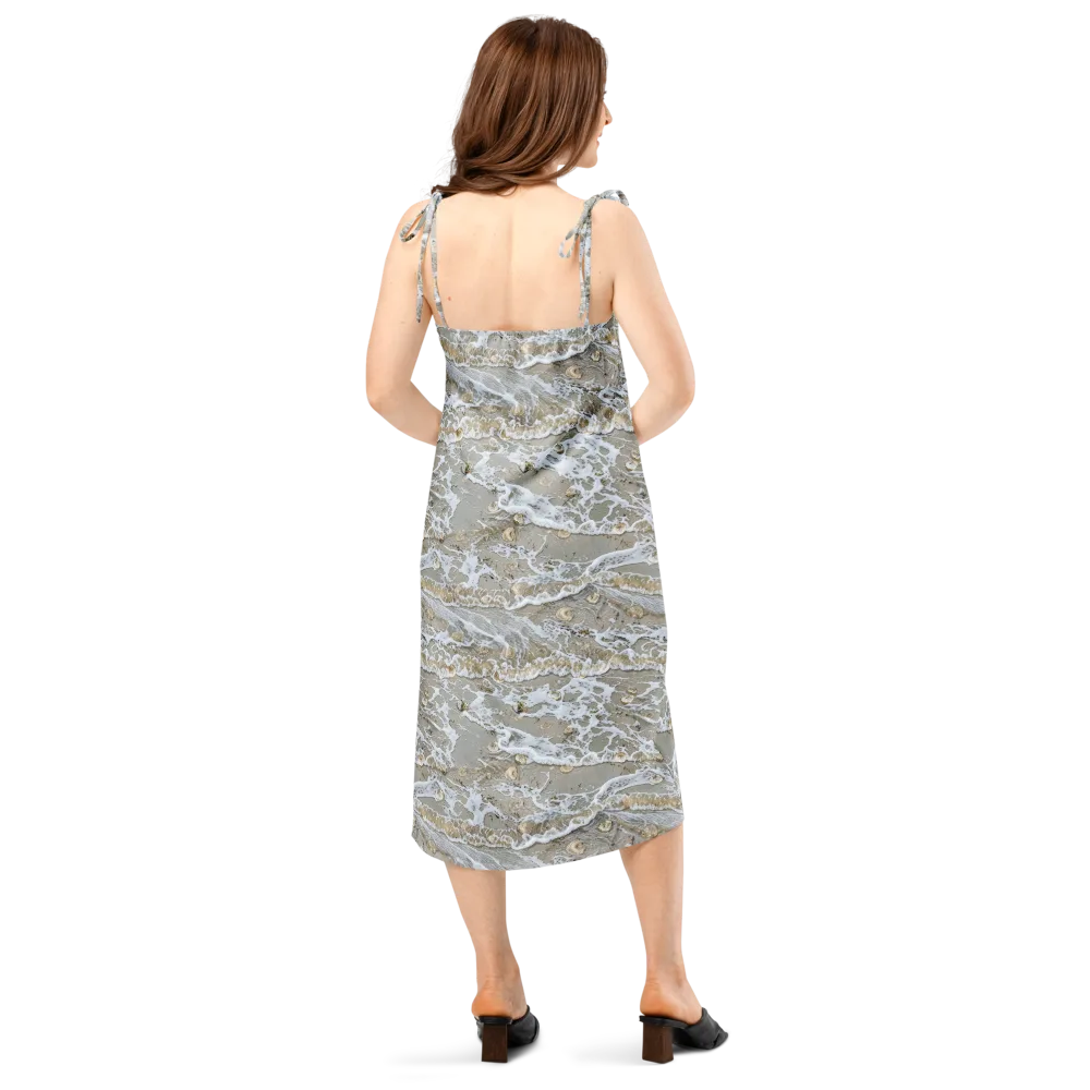 Tidal Shells on Slip Dress — Back