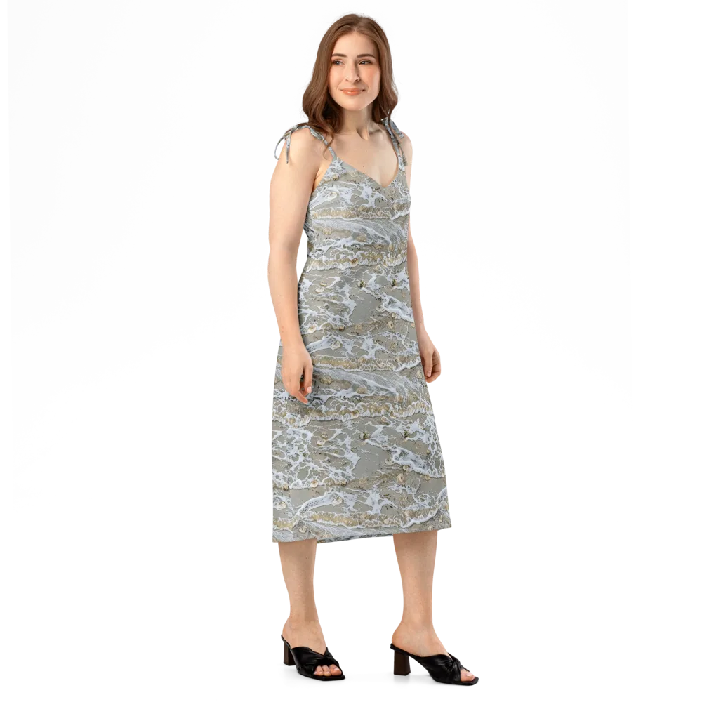 Tidal Shells on Slip Dress — Right Front