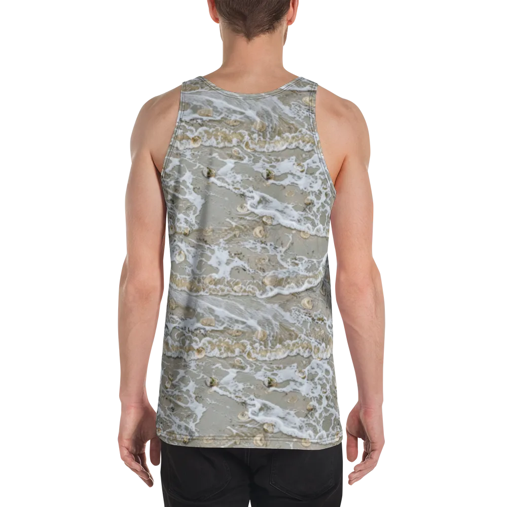 Tidal Shells on Men's Tank Top — Back