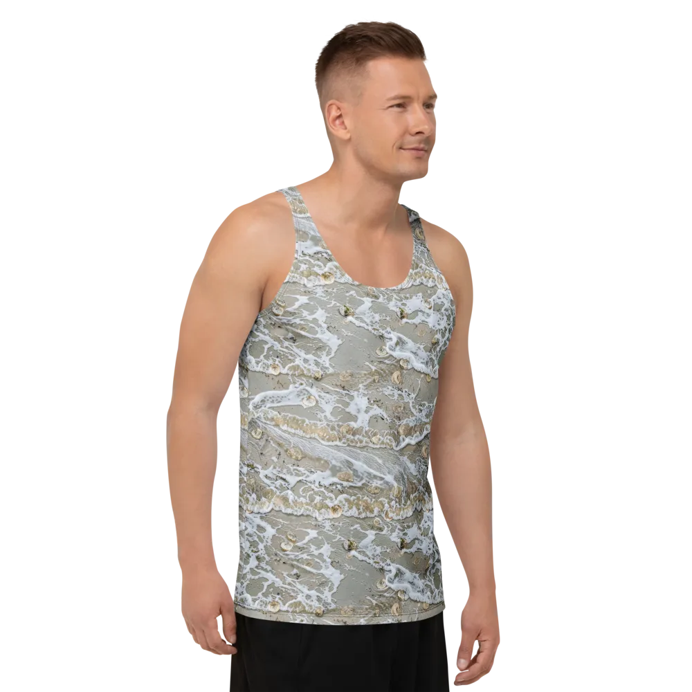 Tidal Shells on Men's Tank Top — Right Front