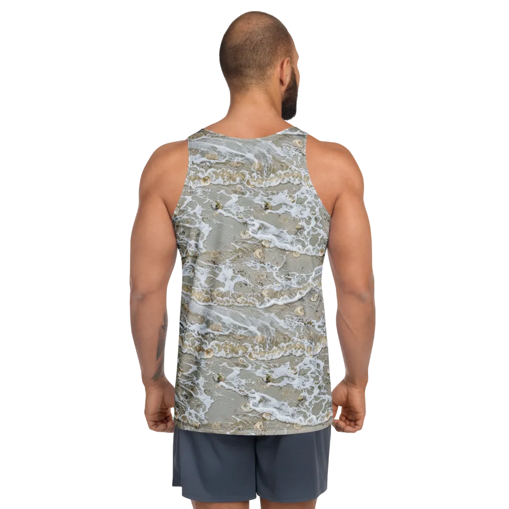 Tidal Shells on Men's Tank Top — Back