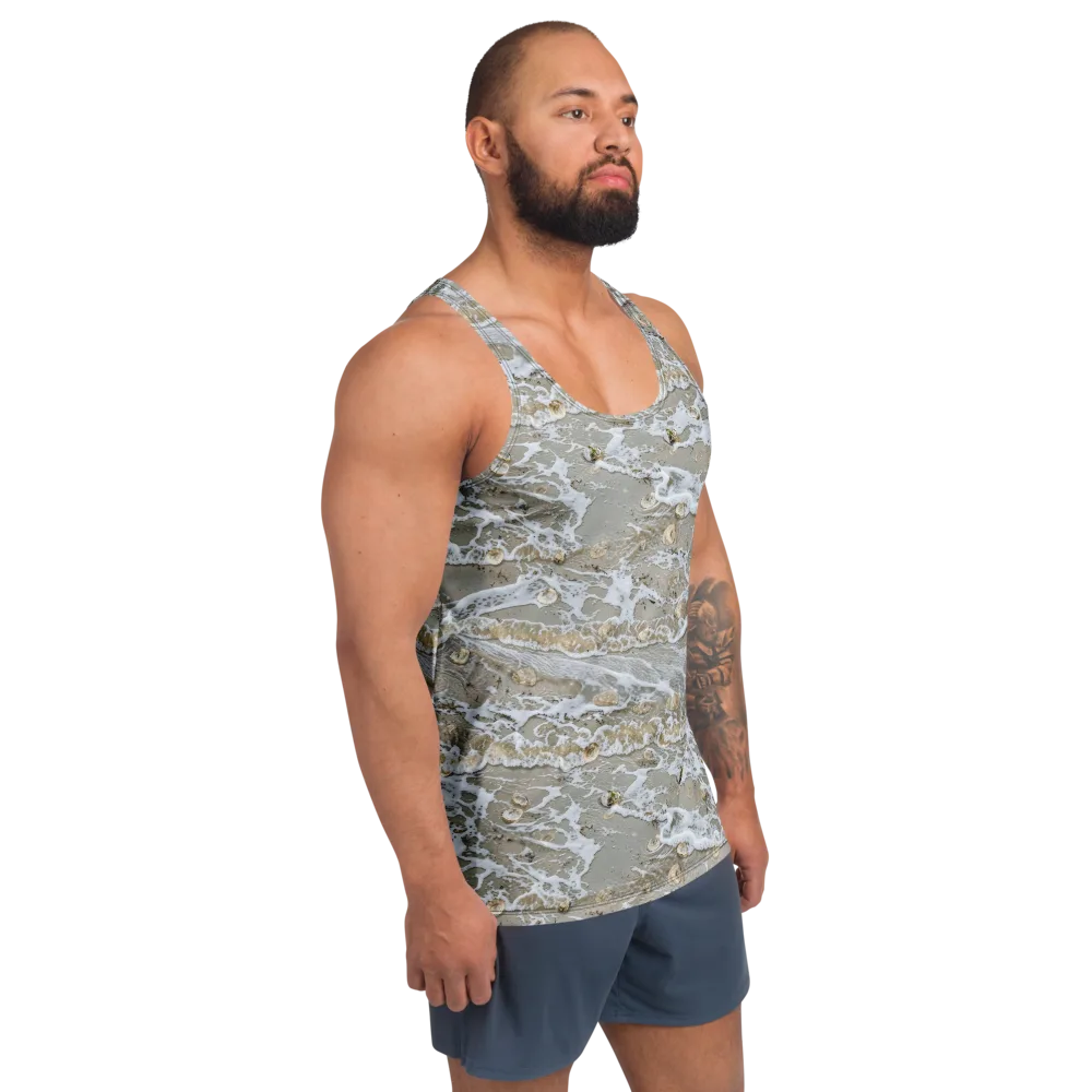 Tidal Shells on Men's Tank Top — Right Front