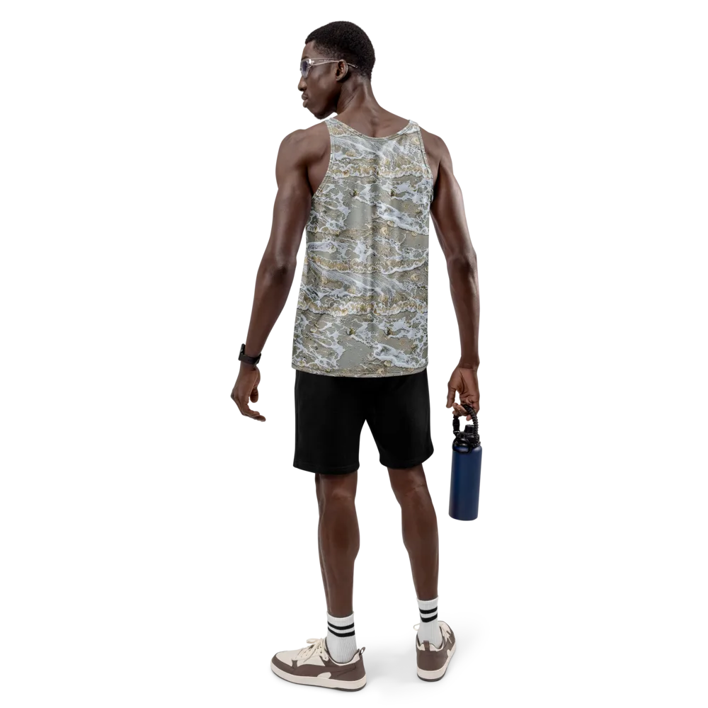 Tidal Shells on Men's Tank Top — Back