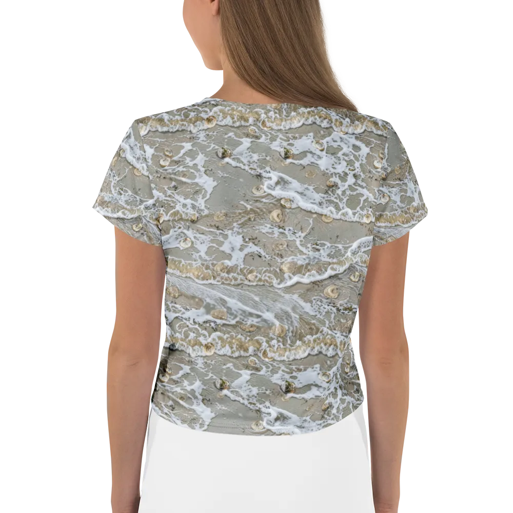 Tidal Shells on Crop Tee — Back