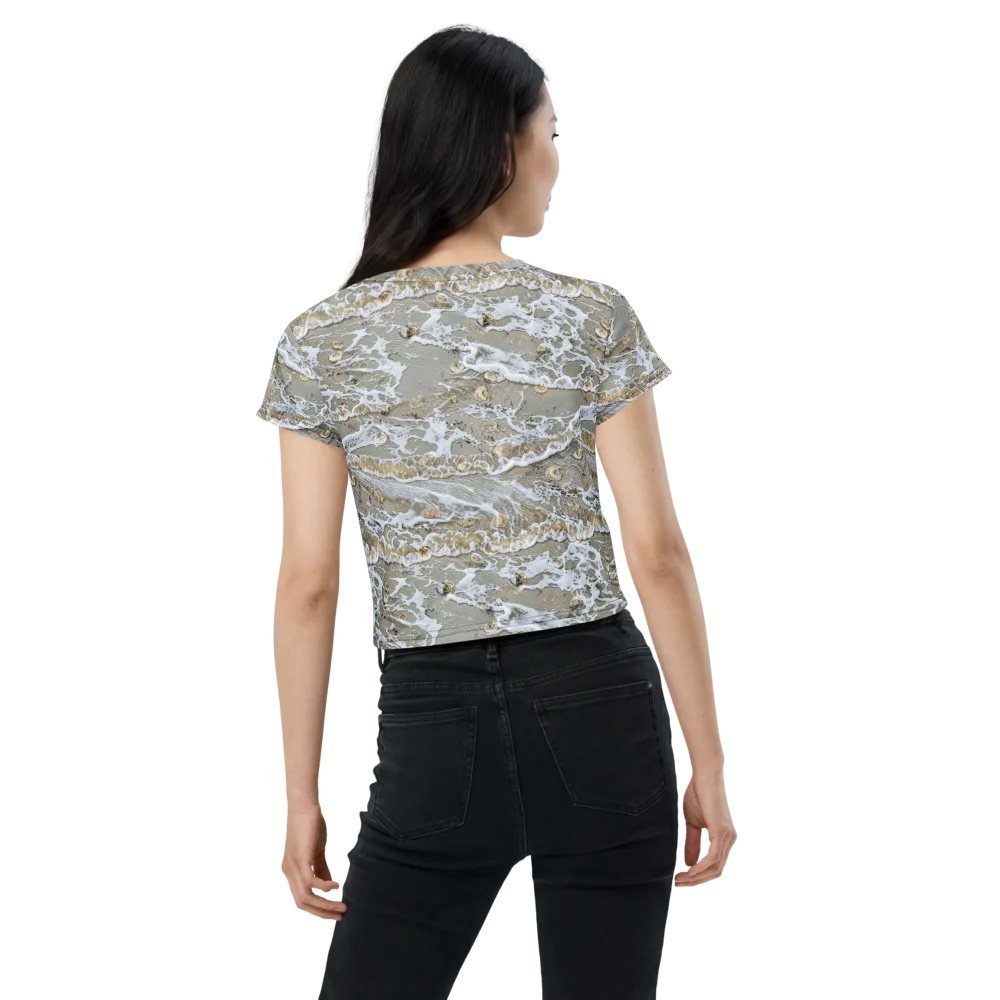 Tidal Shells on Crop Tee — Back