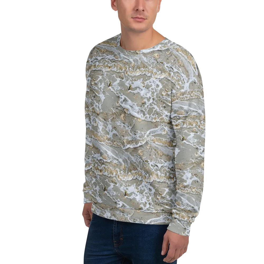 Tidal Shells on Sweatshirt — Left Front