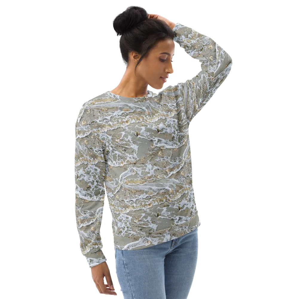 Tidal Shells on Sweatshirt — Right Front