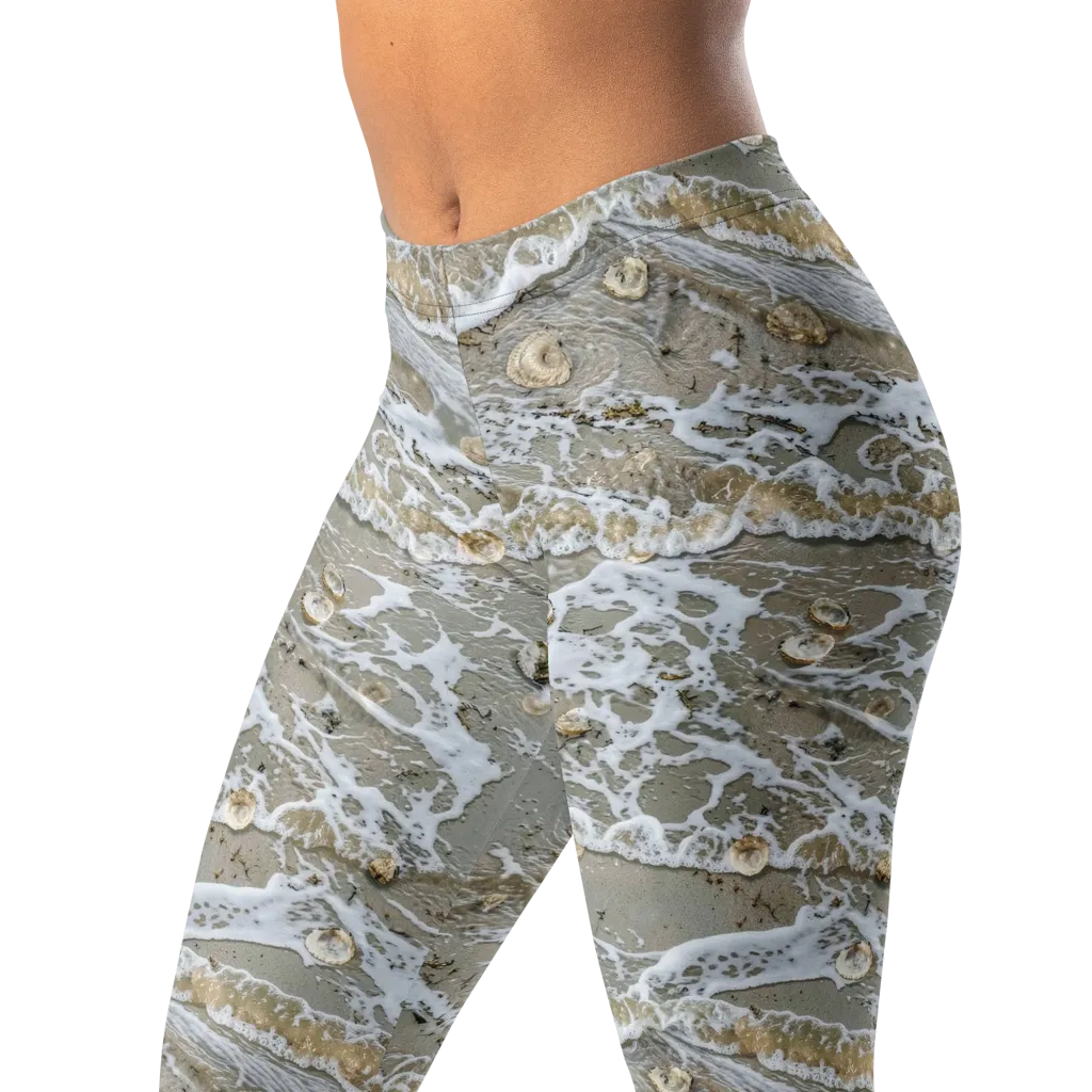 Tidal Shells on Leggings — Left Front