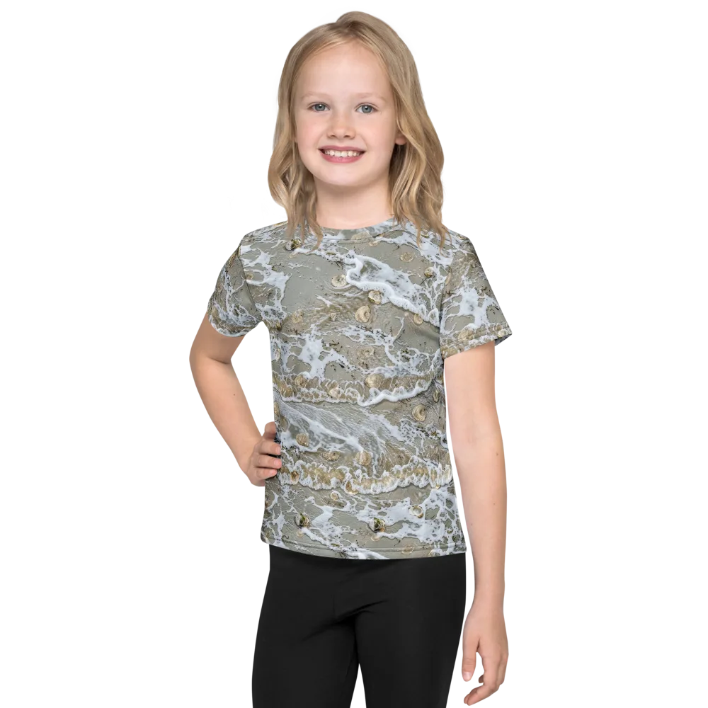 Tidal Shells on Kids Crew Neck T-Shirt — Front