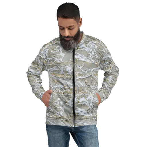 Tidal Shells on a Bomber Jacket