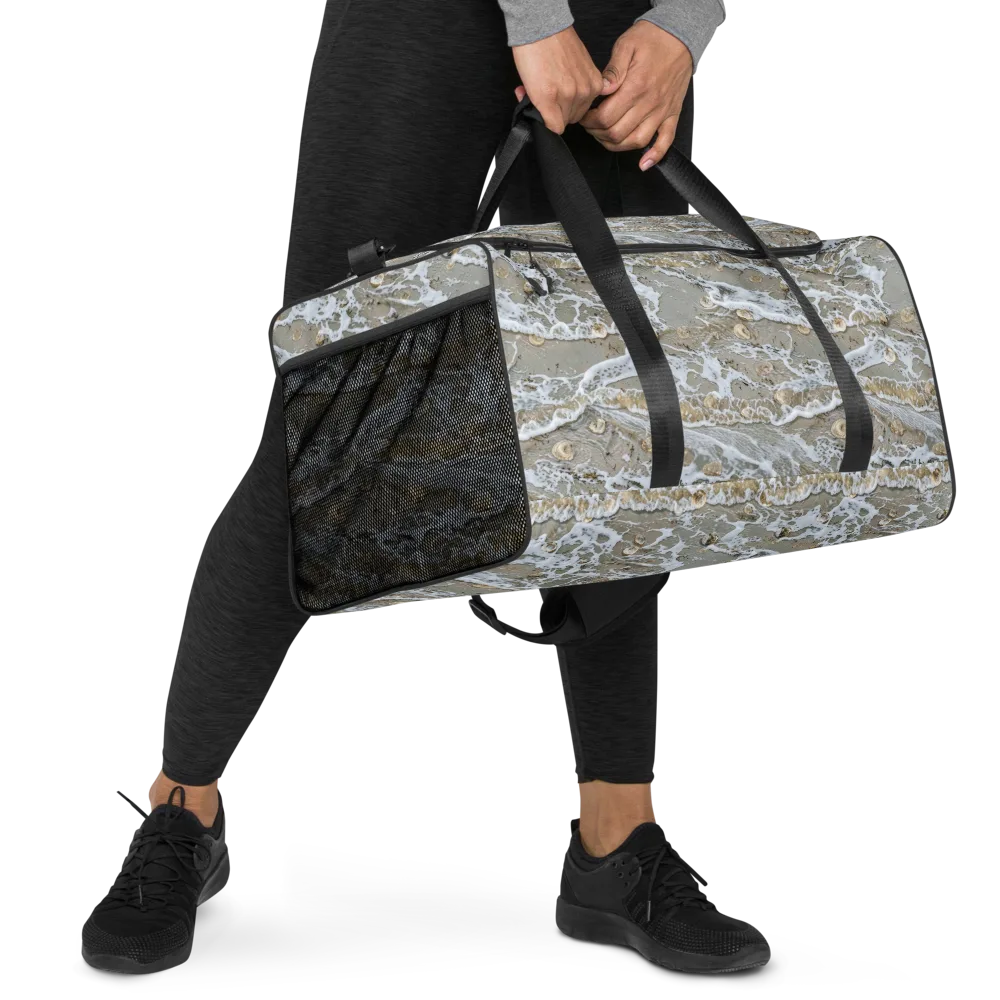 Tidal Shells on Duffle Bag — Right Front