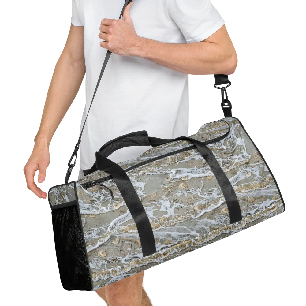 Tidal Shells on Duffle Bag — Right Front