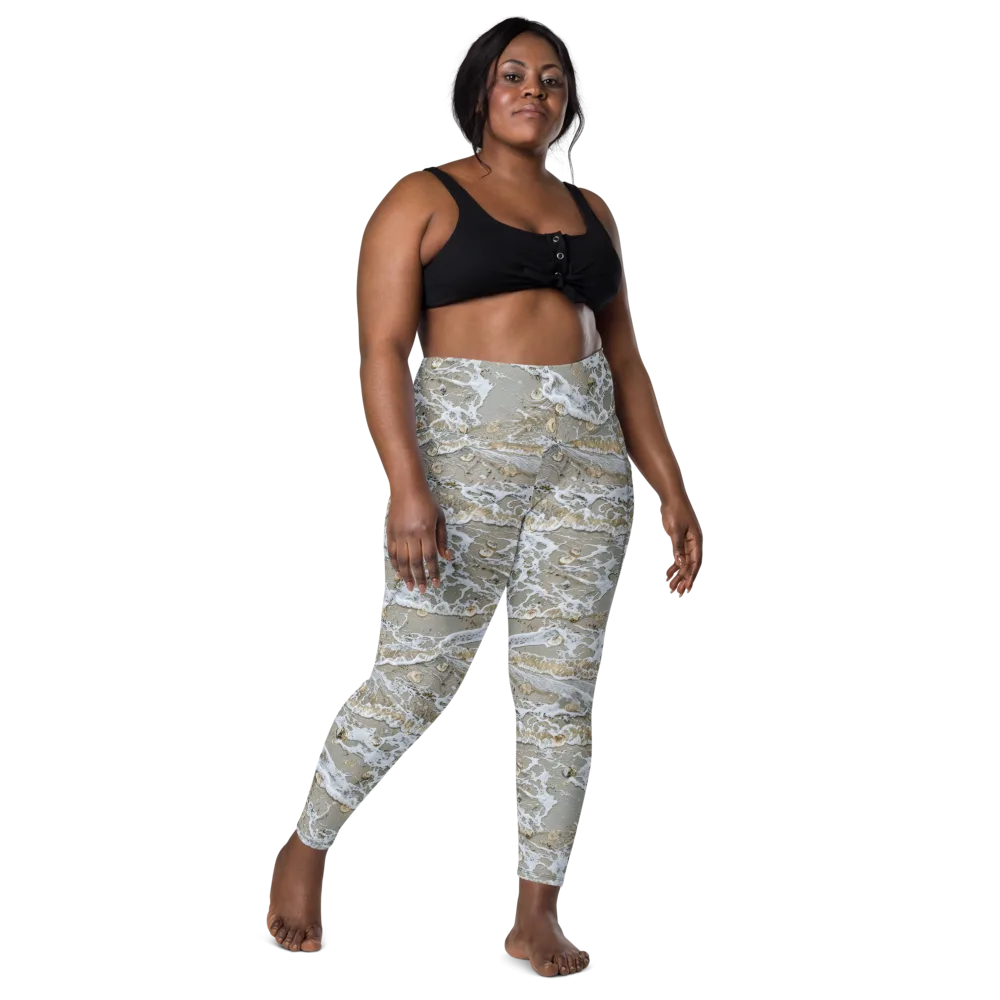Tidal Shells on Leggings with Pockets — Front