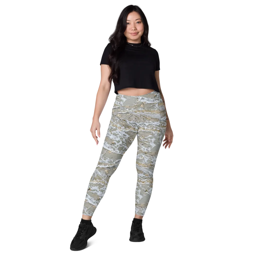 Tidal Shells on Leggings with Pockets — Front