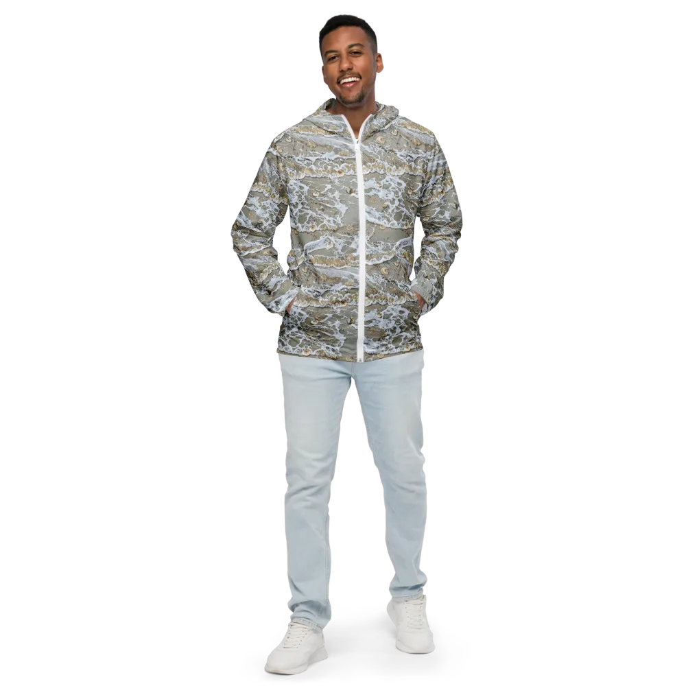 Tidal Shells on Men's Windbreaker — Front